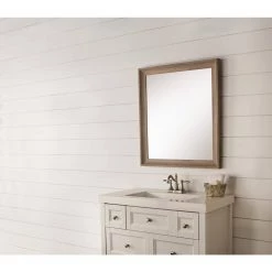 Home Decorators Collection 20.5 in. x 24.5 in. Light Brown Classic Rectangle Framed Polished Vanity Mirror -Home Decorators Soldes home decorators collection wall mirrors 4841 1620 31 1000