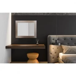 Home Decorators Collection 28.5 in. x 34.5 in. Brown Classic Mosaic Rectangle Vanity Framed Mirror -Home Decorators Soldes home decorators collection wall mirrors 6248wk 2228 31 1000