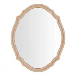 Home Decorators Collection Medium French Country Oval Natural Wood Ornate Framed Mirror (24 in. W x 29 in. H)