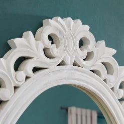 Home Decorators Collection Medium Classic Oval White Wood Framed Mirror (24 in. W x 32 in. H) -Home Decorators Soldes home decorators collection wall mirrors cac mir 002 vty 40 1000