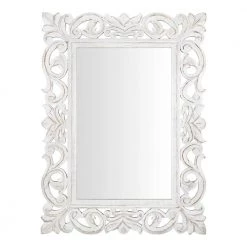 Home Decorators Collection Medium Rectangular White Wood Framed Mirror (24 in. W x 32 in. H)