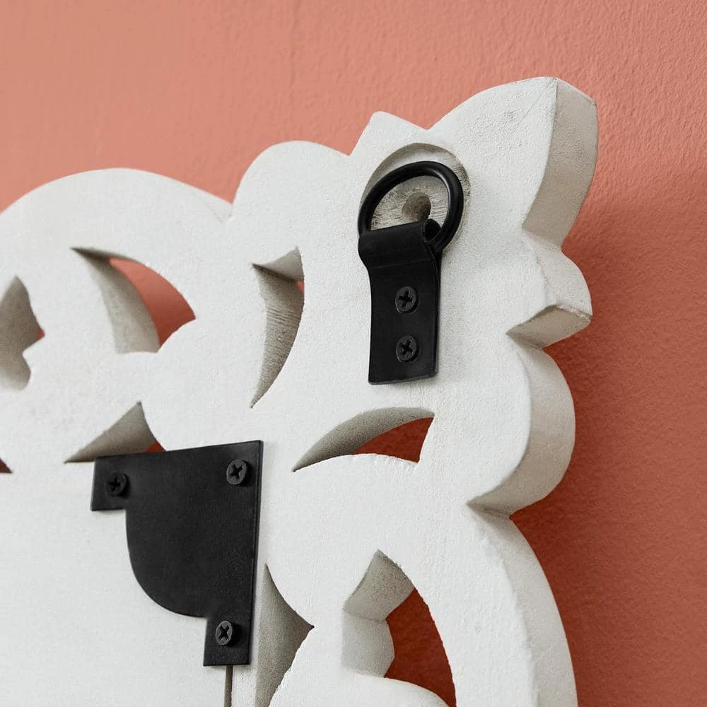 Home Decorators Collection Medium Rectangular White Wood Framed Mirror (24 in. W x 32 in. H) 6 Home Decorators Collection Medium Rectangular White Wood Framed Mirror (24 in. W x 32 in. H) - Image 4