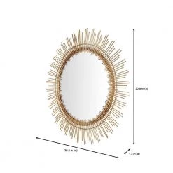 Home Decorators Collection Medium Sunburst Gold Modern Accent Mirror (31 in. Diameter) 16 Home Decorators Collection Medium Sunburst Gold Modern Accent Mirror (31 in. Diameter) -Home Decorators Soldes home decorators collection wall mirrors dc18 12935 r 40 1000