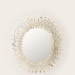 Home Decorators Collection Medium Sunburst Gold Modern Accent Mirror (31 in. Diameter) 22 Home Decorators Collection Medium Sunburst Gold Modern Accent Mirror (31 in. Diameter) -Home Decorators Soldes home decorators collection wall mirrors dc18 12935 r 4f 1000