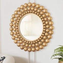 Home Decorators Collection Medium Round Gold Bubble Glam Accent Mirror (27 in. Diameter) 17 Home Decorators Collection Medium Round Gold Bubble Glam Accent Mirror (27 in. Diameter) -Home Decorators Soldes home decorators collection wall mirrors dc18 79816 e1 1000 1