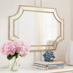 Home Decorators Collection Medium Ornate Gold Beveled Glass Classic Accent Mirror (24 in. H x 35 in. W) -Home Decorators Soldes home decorators collection wall mirrors h5 mh 239 40 1000