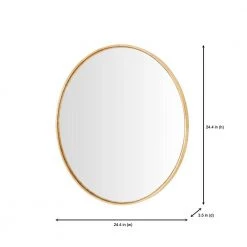 Home Decorators Collection Round Convex Mirror in Gold (24 in. D) 13 Home Decorators Collection Round Convex Mirror in Gold (24 in. D) -Home Decorators Soldes home decorators collection wall mirrors h5 mh 240 1d 1000