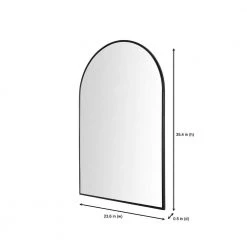Home Decorators Collection Medium Arched Black Classic Accent Mirror (35 in. H x 24 in. W) -Home Decorators Soldes home decorators collection wall mirrors h5 mh 255 40 1000