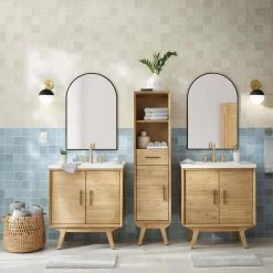 Home Decorators Collection Medium Arched Black Classic Accent Mirror (35 in. H x 24 in. W) -Home Decorators Soldes home decorators collection wall mirrors h5 mh 255 c3 1000