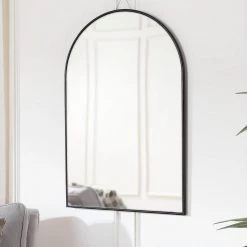 Home Decorators Collection Medium Arched Black Classic Accent Mirror (35 in. H x 24 in. W) -Home Decorators Soldes home decorators collection wall mirrors h5 mh 255 e1 1000
