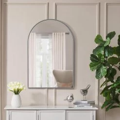 Home Decorators Collection Medium Arched Silver Classic Accent Mirror (35 in. H x 24 in. W) -Home Decorators Soldes home decorators collection wall mirrors h5 mh 723 e1 1000