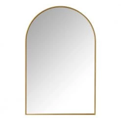 Home Decorators Collection Large Arched Gold Classic Accent Mirror (39 in. H x 26 in. W)