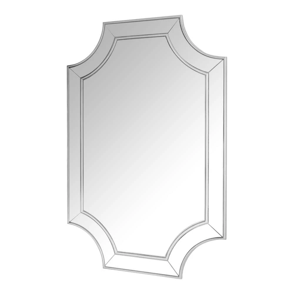 Home Decorators Collection Medium Ornate Silver Beveled Glass Classic Accent Mirror (24 in. H x 35 in. W) 8 Home Decorators Collection Medium Ornate Silver Beveled Glass Classic Accent Mirror (24 in. H x 35 in. W) - Image 6