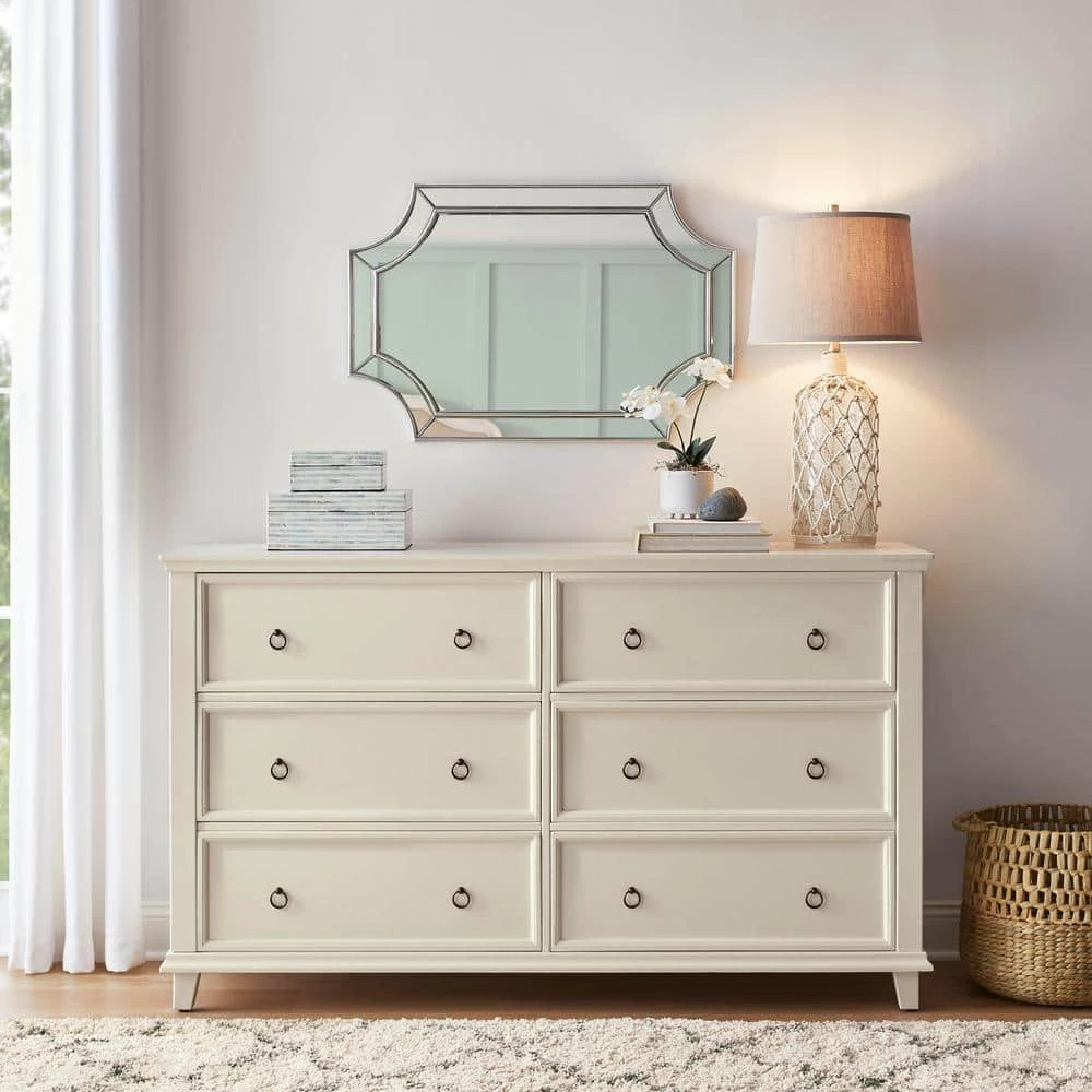 Home Decorators Collection Medium Ornate Silver Beveled Glass Classic Accent Mirror (24 in. H x 35 in. W) 4 Home Decorators Collection Medium Ornate Silver Beveled Glass Classic Accent Mirror (24 in. H x 35 in. W) - Image 2