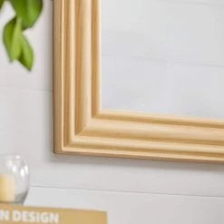 Home Decorators Collection Medium Arched Natural Wood Framed Mirror (36 in. W x 24 in. H) -Home Decorators Soldes home decorators collection wall mirrors h5 mh 767 40 1000