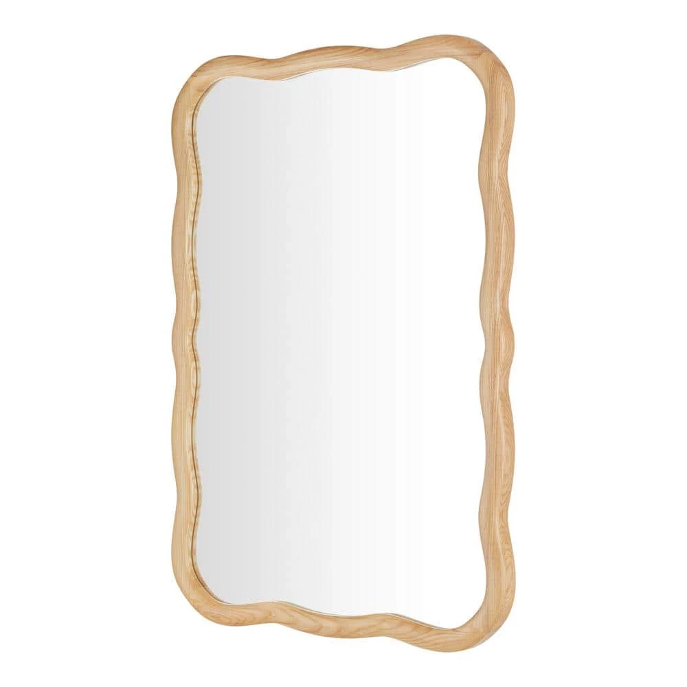 Home Decorators Collection Medium Wavy Natural Wood Framed Mirror (24 in. W x 36 in. H) 7 Home Decorators Collection Medium Wavy Natural Wood Framed Mirror (24 in. W x 36 in. H) - Image 5