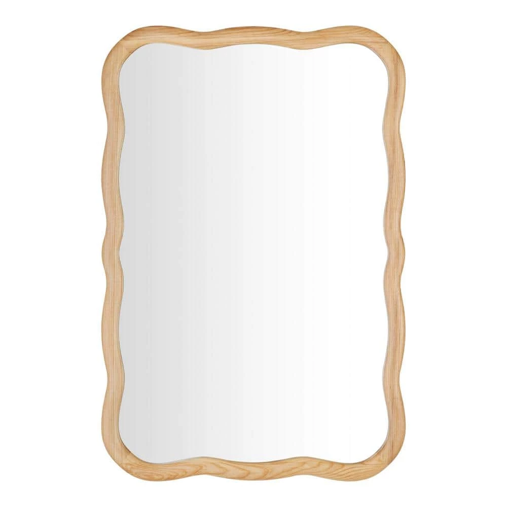 Home Decorators Collection Medium Wavy Natural Wood Framed Mirror (24 in. W x 36 in. H) 3 Home Decorators Collection Medium Wavy Natural Wood Framed Mirror (24 in. W x 36 in. H)
