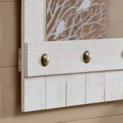 Home Decorators Collection Medium Brass Studded White Wooden Shiplap Mirror (30 in. W x 24 in. H) -Home Decorators Soldes home decorators collection wall mirrors h5 mh 837 40 1000