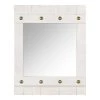 Home Decorators Collection Medium Brass Studded White Wooden Shiplap Mirror (30 in. W x 24 in. H) -Home Decorators Soldes home decorators collection wall mirrors h5 mh 837 64 1000