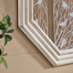 Home Decorators Collection Medium Modern Octagon White Wooden Framed Mirror (30 in. W x 30 in. H) -Home Decorators Soldes home decorators collection wall mirrors h5 mh 839 a0 1000