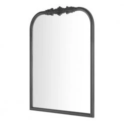 Home Decorators Collection Medium French Country Arched Black Ornate Wood Framed Mirror (23 in. W x 29 in. H) -Home Decorators Soldes home decorators collection wall mirrors h5 mh 956 4f 1000