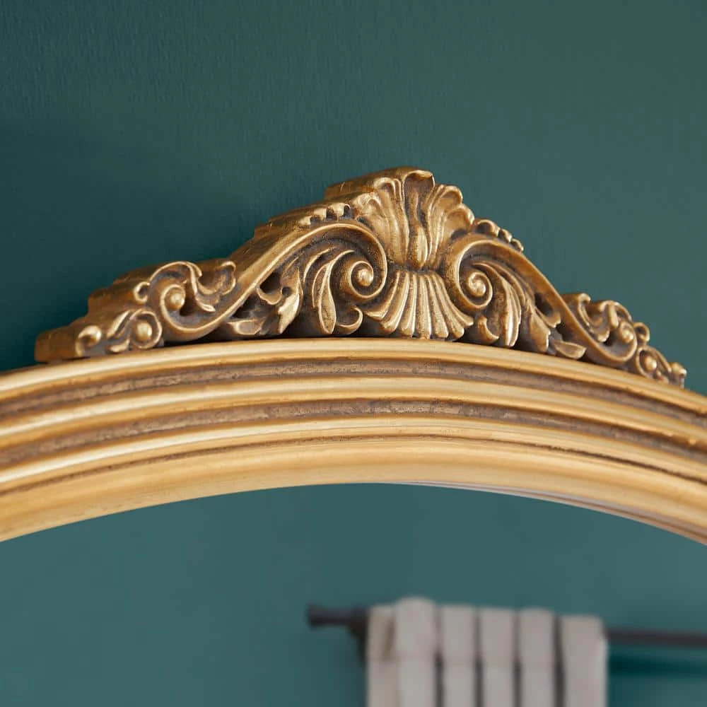 Home Decorators Collection Medium Classic Arched Vintage Style Gold Framed Mirror (44 in. W x 35 in. H) 5 Home Decorators Collection Medium Classic Arched Vintage Style Gold Framed Mirror (44 in. W x 35 in. H) - Image 3