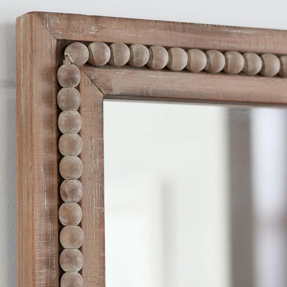 Home Decorators Collection Large Rectangle Brown Antiqued Classic Accent Mirror (41 in. H x 23 in. W) 7 Home Decorators Collection Large Rectangle Brown Antiqued Classic Accent Mirror (41 in. H x 23 in. W) - Image 5