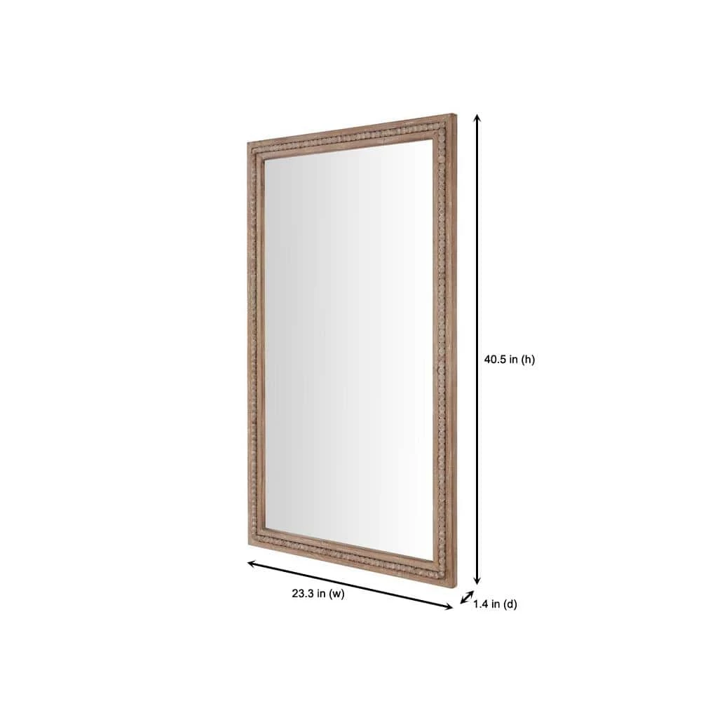 Home Decorators Collection Large Rectangle Brown Antiqued Classic Accent Mirror (41 in. H x 23 in. W) 5 Home Decorators Collection Large Rectangle Brown Antiqued Classic Accent Mirror (41 in. H x 23 in. W) - Image 3