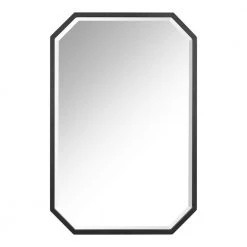 Home Decorators Collection Medium Beveled Black Framed Mirror (24 in. W x 36 in. H)