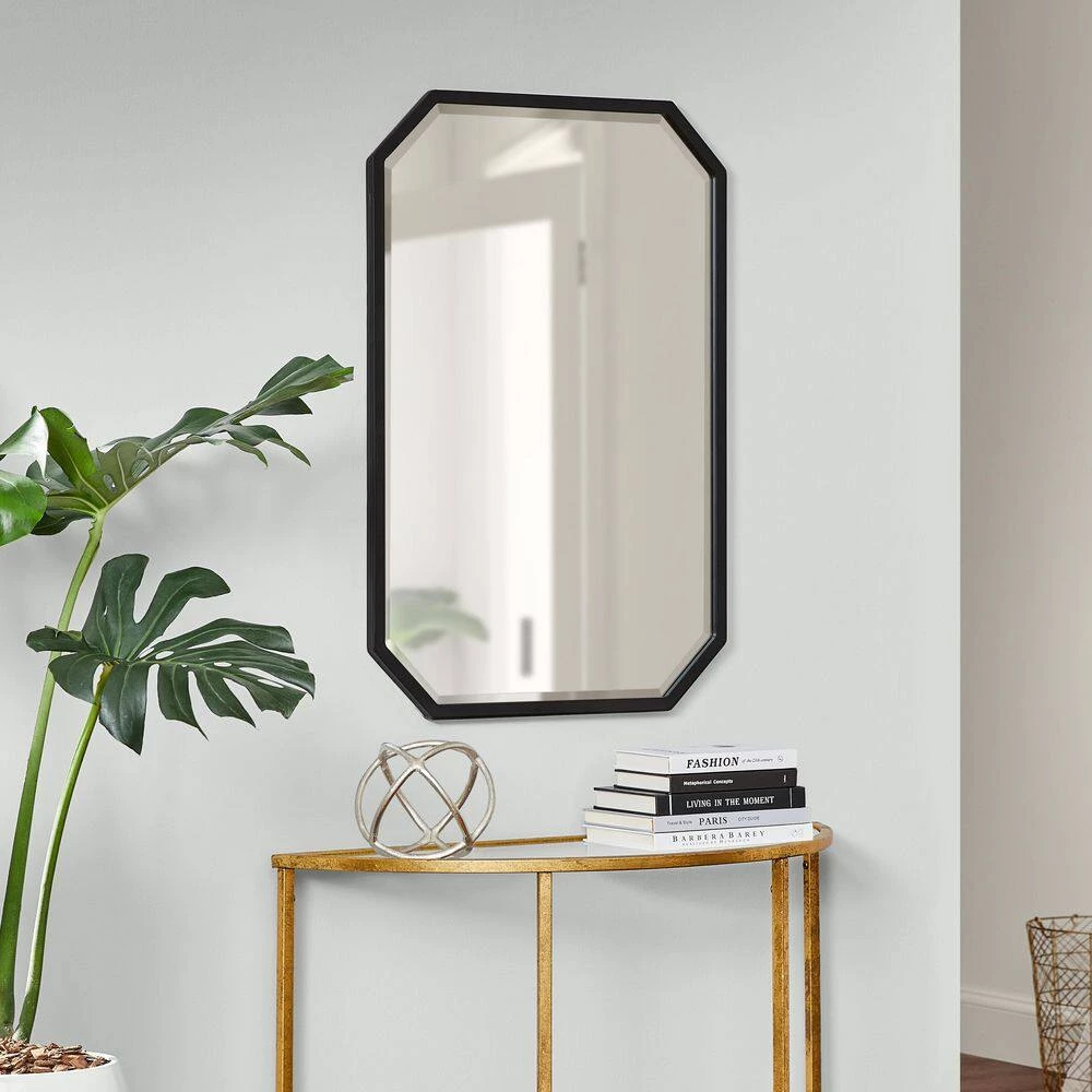 Home Decorators Collection Medium Beveled Black Framed Mirror (24 in. W x 36 in. H) 4 Home Decorators Collection Medium Beveled Black Framed Mirror (24 in. W x 36 in. H) - Image 2