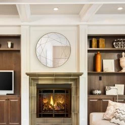 Home Decorators Collection Medium Round Gold Modern Mirror (30 in. Diameter) -Home Decorators Soldes home decorators collection wall mirrors mr20292 hd a0 1000