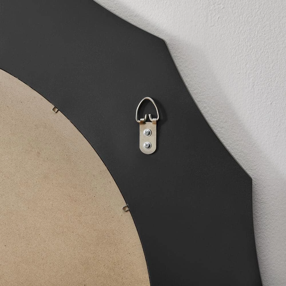 Home Decorators Collection Medium Round Silver Antiqued Glam Mirror (32 in. Diameter) 5 Home Decorators Collection Medium Round Silver Antiqued Glam Mirror (32 in. Diameter) - Image 3