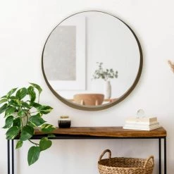 Home Decorators Collection Medium Round Gold Deep-Set Modern Mirror (26 in. Diameter) -Home Decorators Soldes home decorators collection wall mirrors mr20404 hd e1 1000