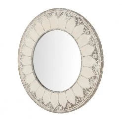 Home Decorators Collection Medium Round Ivory Antiqued Classic Accent Mirror (32 in. Diameter) -Home Decorators Soldes home decorators collection wall mirrors p180278 1xxa 66 1000