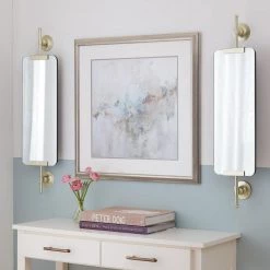 Home Decorators Collection Medium Rectangle Champagne Art Deco Accent Mirror with Mounting Brackets (32 in. H x 8 in. W) -Home Decorators Soldes home decorators collection wall mirrors yx8k1018y1 c 40 1000