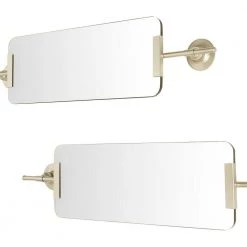 Home Decorators Collection Medium Rectangle Champagne Art Deco Accent Mirror with Mounting Brackets (32 in. H x 8 in. W) -Home Decorators Soldes home decorators collection wall mirrors yx8k1018y1 c 66 1000