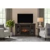 Home Decorators Collection Caufield 54 in. Freestanding Electric Fireplace TV Stand in Honey Ash