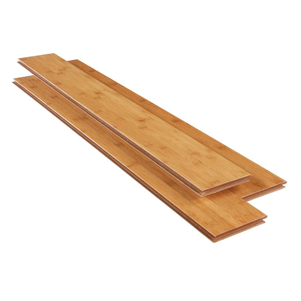 Home Decorators Collection Horizontal Toast 3/8 in. T x 5 in. W x 38.59 in. L Engineered Click Bamboo Flooring 5 Home Decorators Collection Horizontal Toast 3/8 in. T x 5 in. W x 38.59 in. L Engineered Click Bamboo Flooring - Image 3