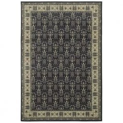Home Decorators Collection Gianna Indigo 8 ft. x 10 ft. Border Area Rug