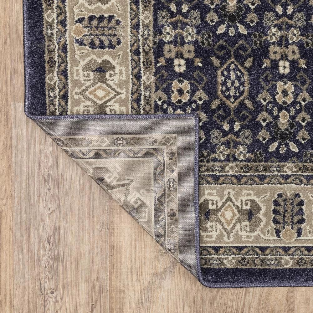 Home Decorators Collection Gianna Indigo 8 ft. x 10 ft. Border Area Rug 8 Home Decorators Collection Gianna Indigo 8 ft. x 10 ft. Border Area Rug - Image 6