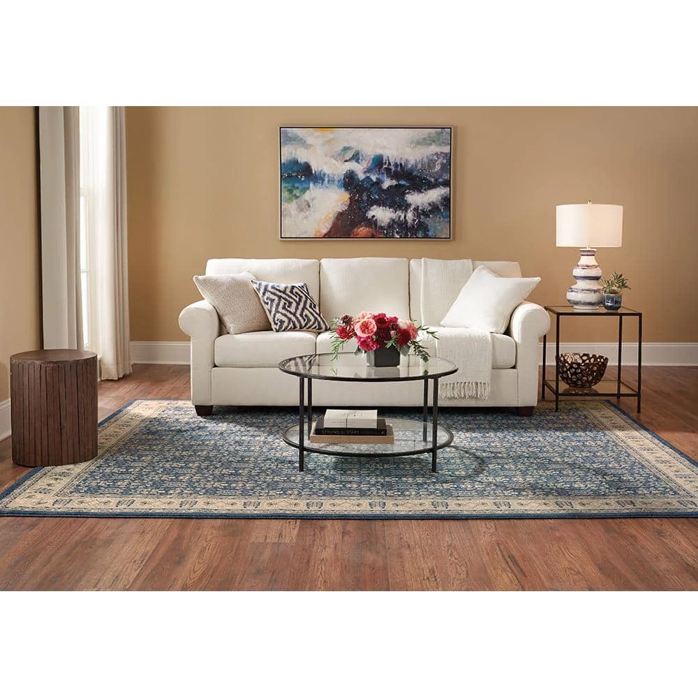 Home Decorators Collection Gianna Indigo 8 ft. x 10 ft. Border Area Rug 4 Home Decorators Collection Gianna Indigo 8 ft. x 10 ft. Border Area Rug - Image 2