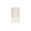 Home Decorators Collection 61.1 in. Ivory Wood 3-shelf Standard Bookcase with Adjustable Shelves