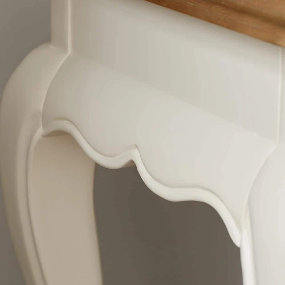 Home Decorators Collection Provence 54 in. Ivory/Ash Brown Standard Rectangle Wood Console Table 7 Home Decorators Collection Provence 54 in. Ivory/Ash Brown Standard Rectangle Wood Console Table - Image 5