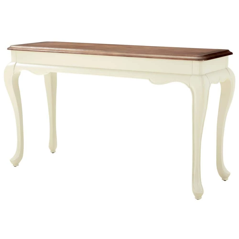 Home Decorators Collection Provence 54 in. Ivory/Ash Brown Standard Rectangle Wood Console Table 8 Home Decorators Collection Provence 54 in. Ivory/Ash Brown Standard Rectangle Wood Console Table - Image 6