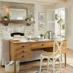 Home Decorators Collection Mavery Ivory Wood Dining Chair with Cross Back and Woven Seat (Set of 2) (19 in. W x 34.6 in. H) -Home Decorators Soldes ivory home decorators collection dining chairs pjc118 297001 c3 1000