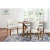 Home Decorators Collection Ivory Upholstered Dining Chairs with Haze Finished Wood Accents (Set of 2) -Home Decorators Soldes ivory home decorators collection dining chairs pjc454 pj222 64 1000