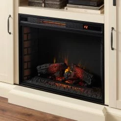 Home Decorators Collection Chastain 68 in. Freestanding Media Console Electric Fireplace TV Stand with Sliding Barn Door in Ivory -Home Decorators Soldes ivory home decorators collection fireplace tv stands 118076 1f 1000