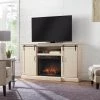 Home Decorators Collection Chastain 68 in. Freestanding Media Console Electric Fireplace TV Stand with Sliding Barn Door in Ivory -Home Decorators Soldes ivory home decorators collection fireplace tv stands 118076 64 1000