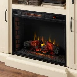 Home Decorators Collection Chastain 68 in. Freestanding Media Console Electric Fireplace TV Stand with Sliding Barn Door in Ivory -Home Decorators Soldes ivory home decorators collection fireplace tv stands 118076 76 1000