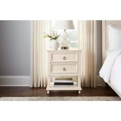 Home Decorators Collection Grantley Ivory 2-Drawer Nightstand (27 in. H x 22 in. W x 16.5 in. D) -Home Decorators Soldes ivory home decorators collection nightstands m13701e 40 1000